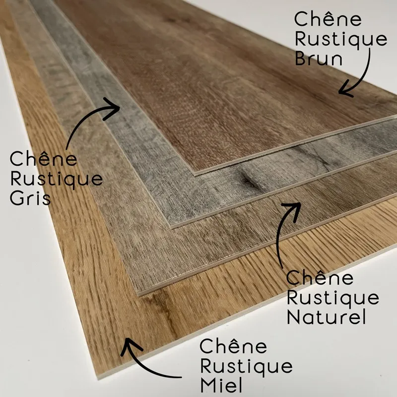 Lame PVC Effet Bois Chêne Rustique Naturel